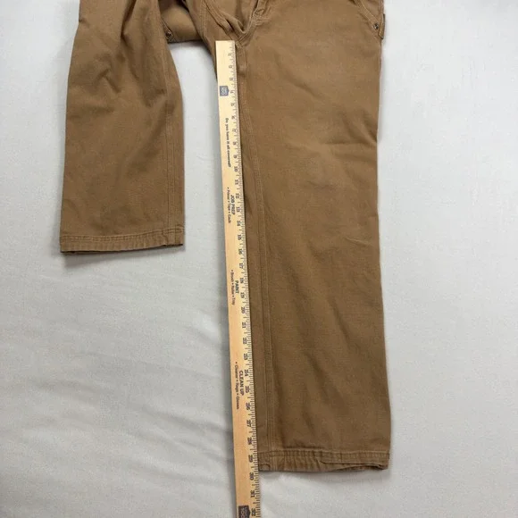 Duluth Trading Co Flex Fire Hose Relaxed Fit Carpenter Pants Brown 34x32 18101 - Picture 4 of 9